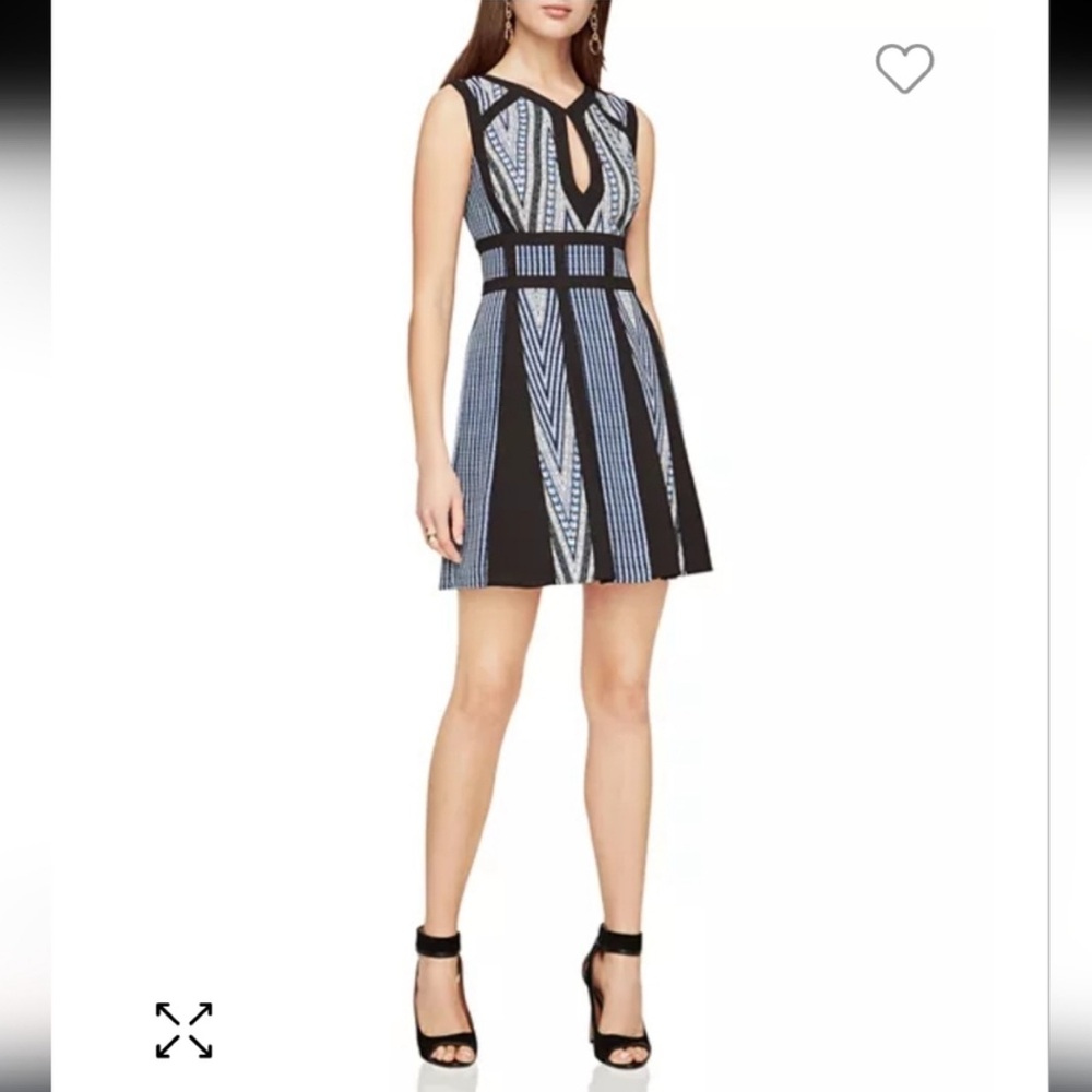 BCBG MaxAzria Black & Blue Minidress